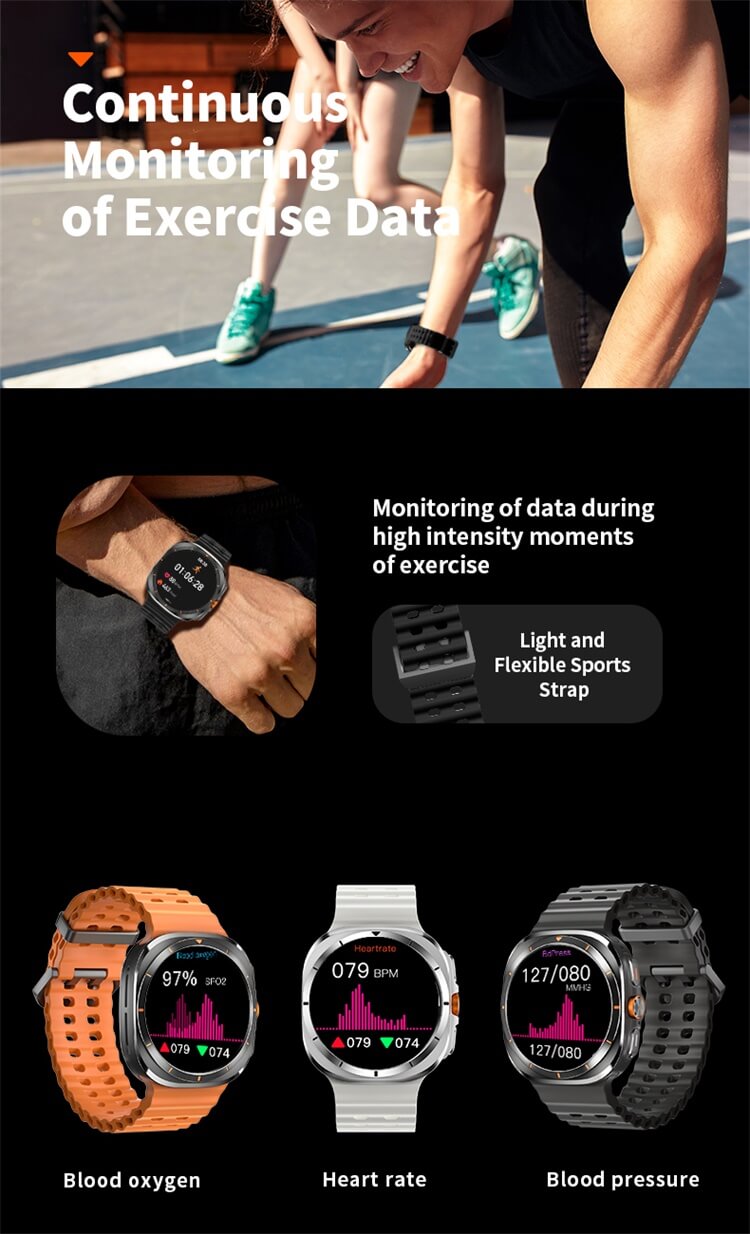 TF7 Ultra Smart Watch Metal Body Fitness Tracker with Call Function & Long Battery Life - Amazorio