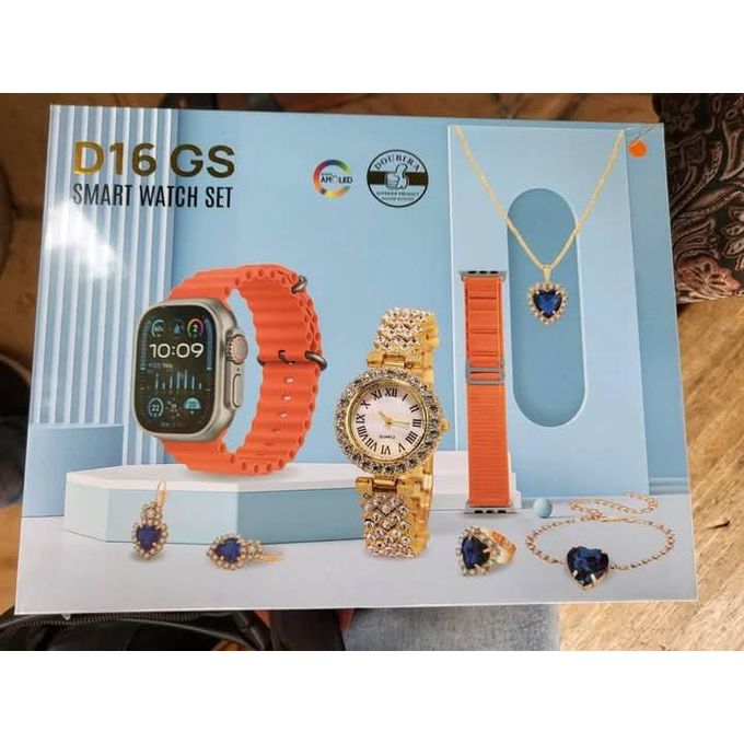 D16 GS LADIES LUXURY SMART WATCH SET - Amazorio