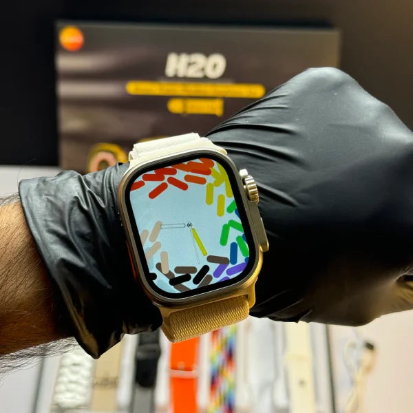 H20 Ultra Smartwatch 10 In 1 + Free Airpods Long Battery - Amazorio