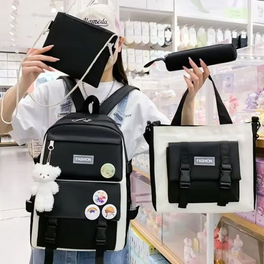 4-Piece School Bag Set: Stylish & Practical new arrival 2024