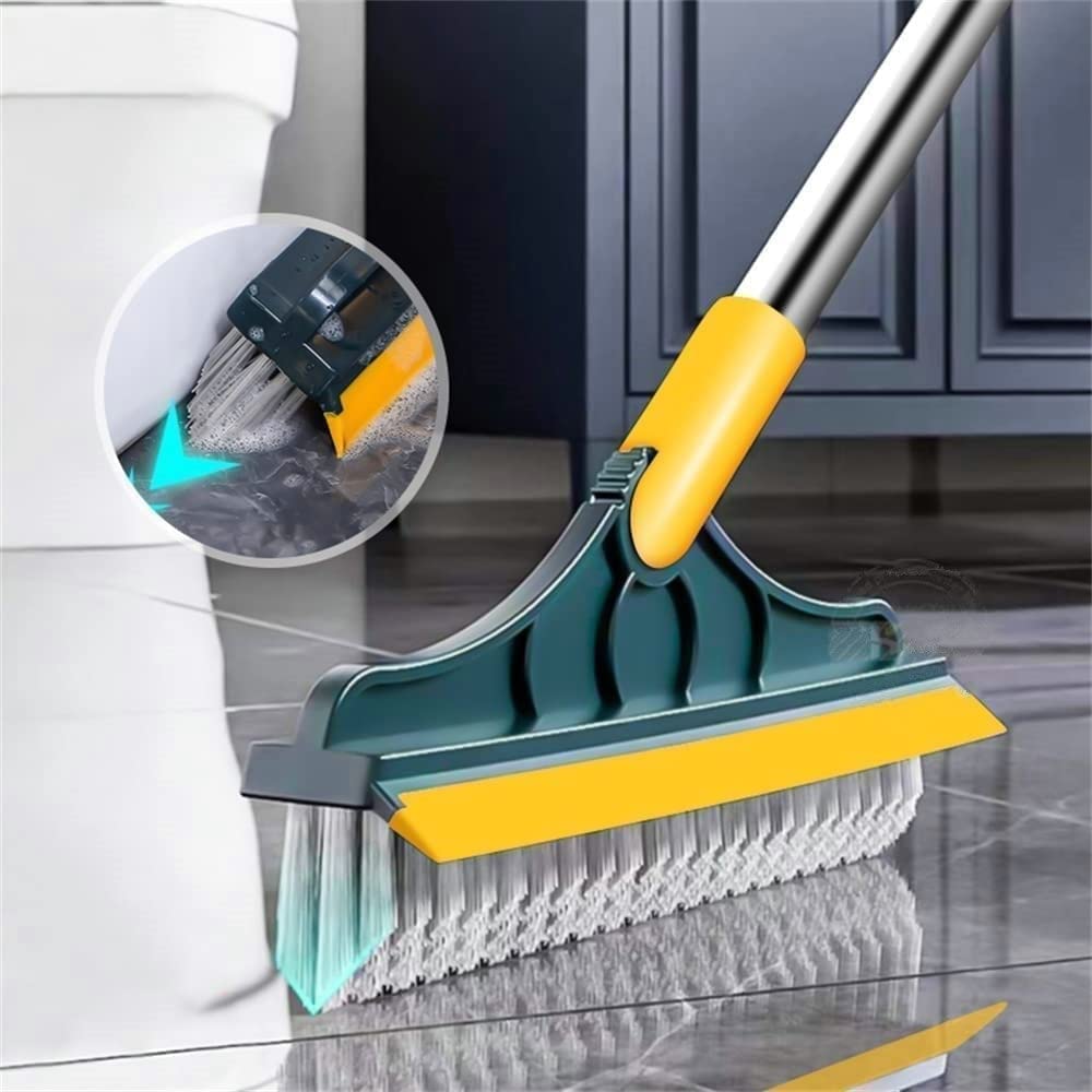 New ORIGINAL 2 In 1 Floor Cleaning Brush Bathroom Tile Windows Floor Cleaning Brush With 120° Rotatable Head – Multipurpose Bathroom Floor Cleaning Brush – Floor Brush Scrubber