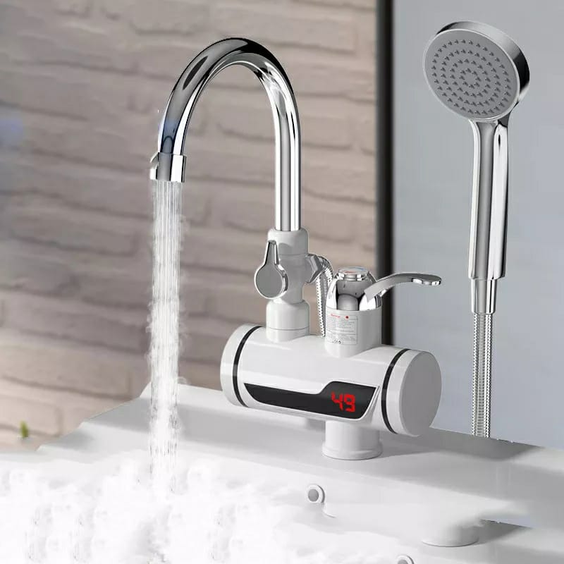 NEW Original Hot Water Tap Instant Heating Electric Water Heater Faucet, instant electric water heater tap, instant electric geyser, Electric Water Tap, Water Heater, For kitchen and bathroom, Water Geezer (with Shower)