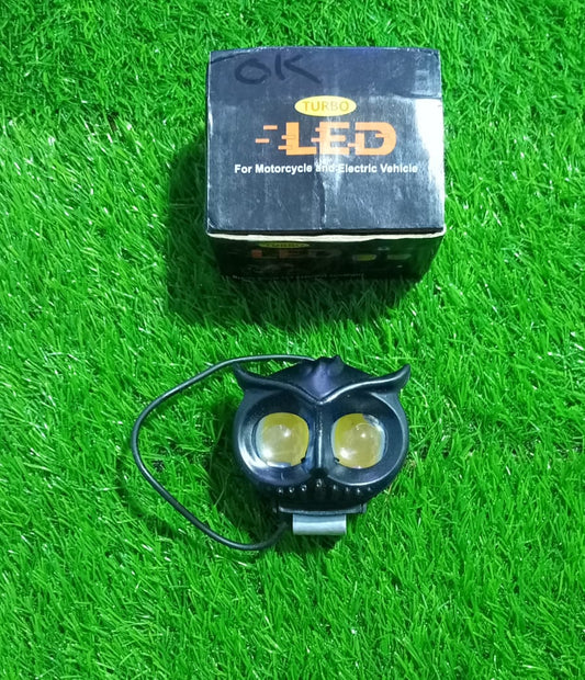 (NW00084) Badge Owl Eye LED Long Range Owl Mini Driving Light Dual Color High Low Beam Long Throw Brightest Light