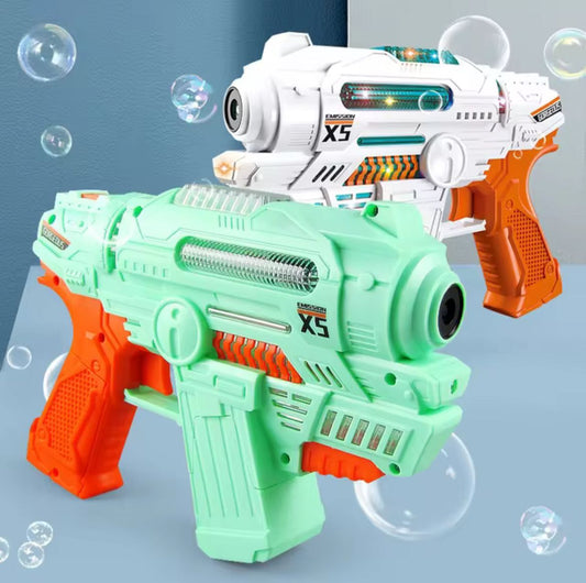 New Bubble Gun For Kids By The Toys Mart - Toy Gun With Lights And Music Bubble Machine - Massive Bubble Gattler Toy gun With Bubble liquid for Kids - Automatic Electric Bubble Maker Machine glue Gun - Assorted Random Color