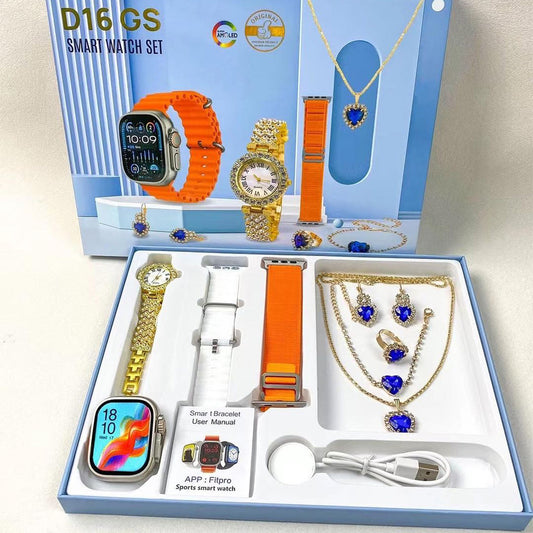 D16 GS LADIES LUXURY SMART WATCH SET - Amazorio
